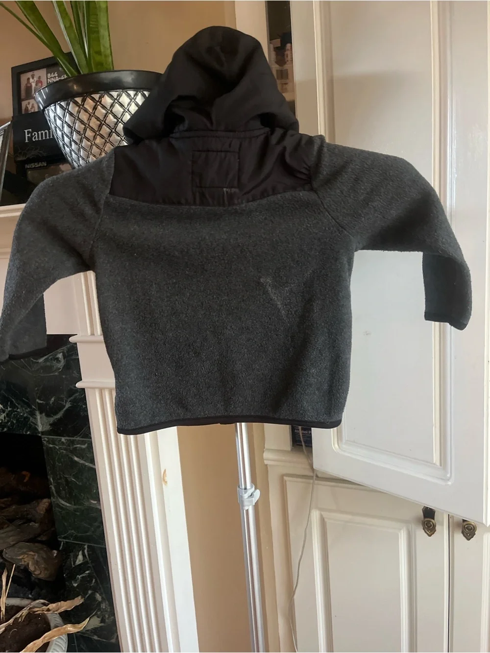 Old Navy Toddler Hooded Zip Jacket in Black and Charcoal